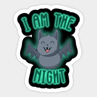 I Am The Night (Bat) Sticker